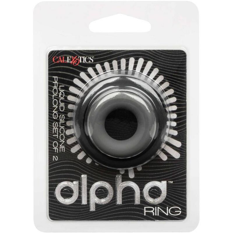 CALEXOTICS – ALPHA PROLONG SET OF 2 RING GREY