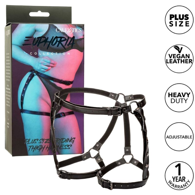 CALEXOTICS – EUPHORIA PLUS SIZE RIDING THIGH HARNESS