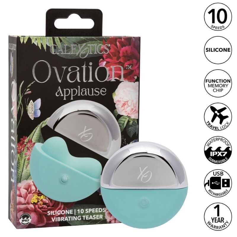CALEXOTICS – OVATION APPLAUSE STIMULATOR AQUA GREEN