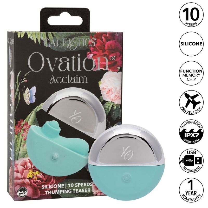 CALEXOTICS – OVATION ACCLAIM STIMULATOR AQUA GREEN