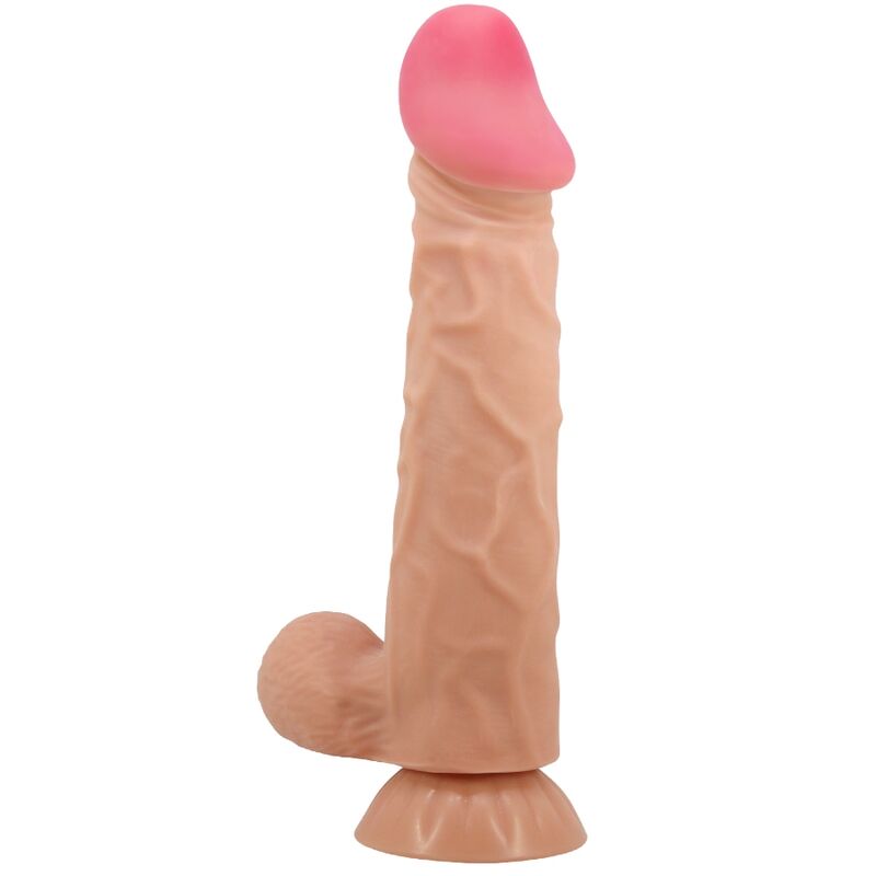PRETTY LOVE – SLIDING SKIN SERIES REALISTIC DILDO WITH SLIDING SKIN SUCTION CUP 24 CM