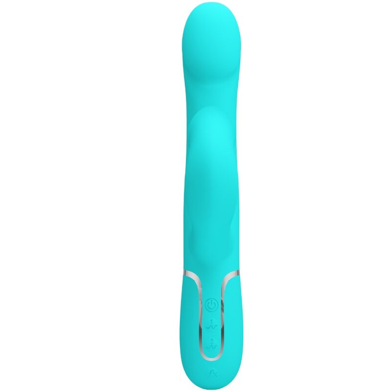 PRETTY LOVE – RABBIT VIBRATOR PEARLS AQUA GREEN