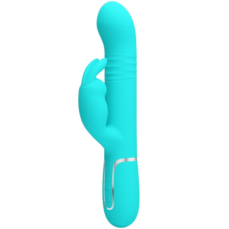 PRETTY LOVE – COALE RABBIT VIBRATOR PEARLS AQUA GREEN