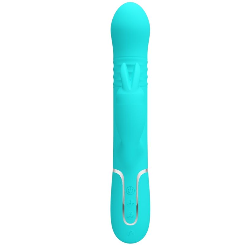 PRETTY LOVE – COALE RABBIT VIBRATOR PEARLS AQUA GREEN