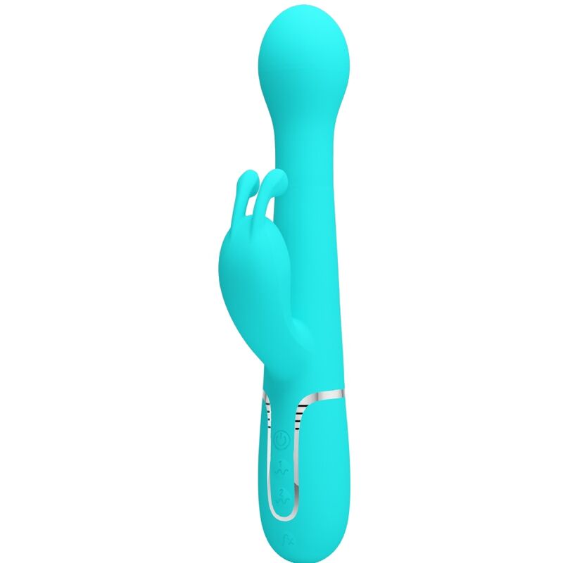 PRETTY LOVE – DEJON RABBIT VIBRATOR 3 IN 1 MULTIFUNCTION AQUA GREEN