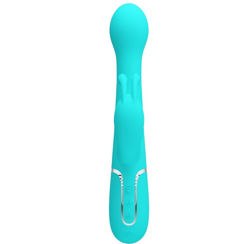 PRETTY LOVE – DEJON RABBIT VIBRATOR 3 IN 1 MULTIFUNCTION AQUA GREEN