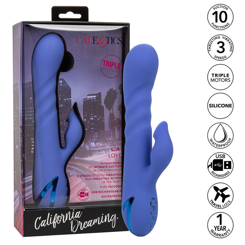 CALEXOTICS – LA LOVE VIBRATOR  STIMULATING WAVES BLUE BY CALIFORNIA DREAMING