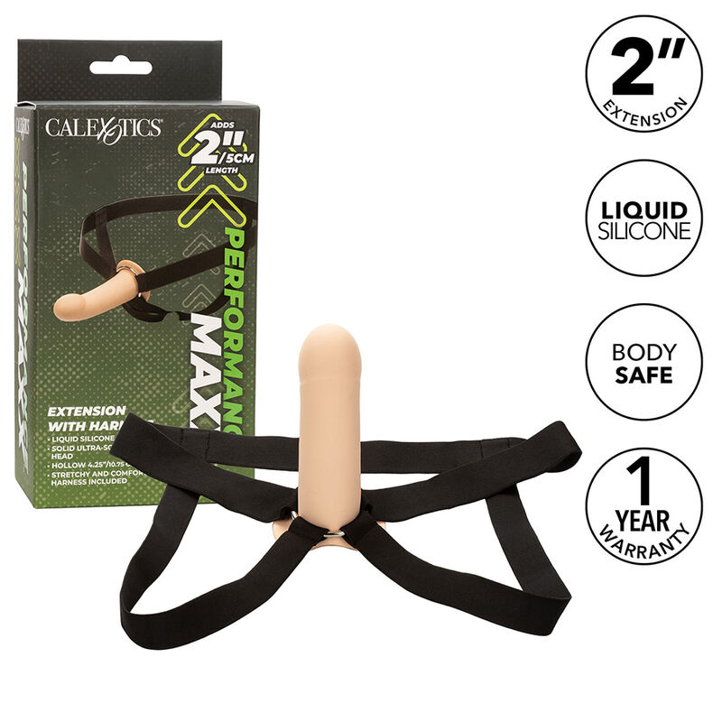 CALEXOTICS – PERFORMANCE MAXX EXTENSION WITH HARNESS LIGHT SKIN