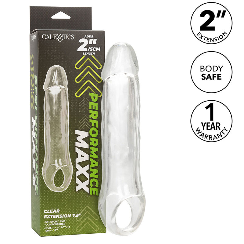 CALEXOTICS – PERFORMANCE MAXX CLEAR EXTENSION 7,5 TRANSPARENT