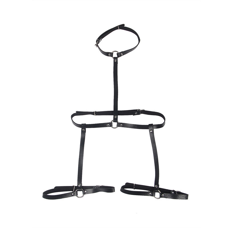 SUBBLIME - LEATHER BODY HARNESS BLACK ONE SIZE - Image 4