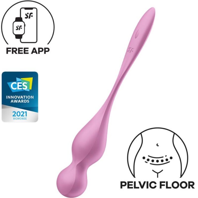 SATISFYER – LOVE BIRDS VIBRATING KEGEL BALLS PINK