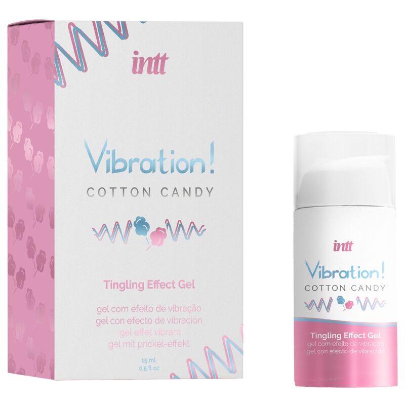 INTT – POWERFUL INTIMATE STIMULANT COTTON CANDY LIQUID VIBRATOR GEL 15 ML