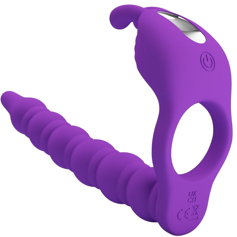 PRETTY LOVE – BLACKNEY PENIS RING WITH LILA VIBRATOR PLUG