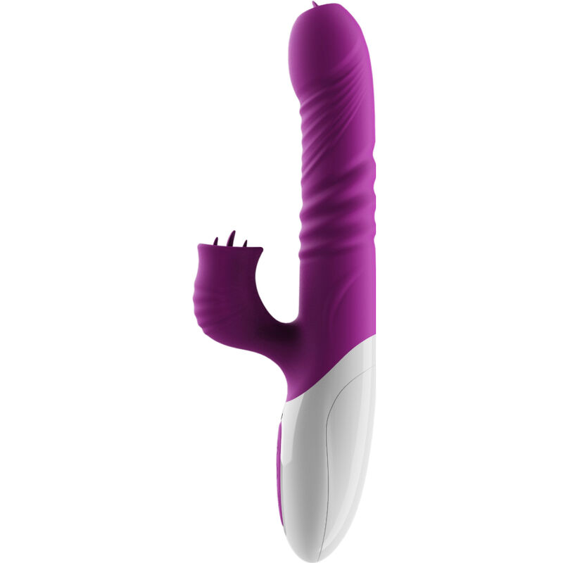 ARMONY – DOUBLE TONGUE VIBRATOR  THRUSTING VIOLET HEAT EFFECT