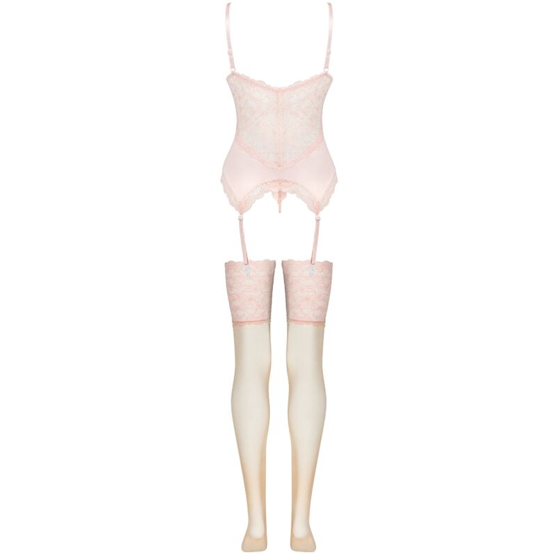 LIVCO CORSETTI FASHION - PERSINNE PEACH SET CORSET + PANTY + MEDIAS - Image 4