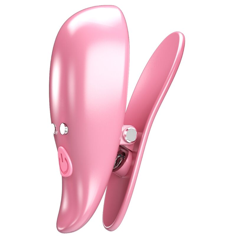 PRETTY LOVE – LEAF VIBRATING NIPPLE CLAMPS PINK