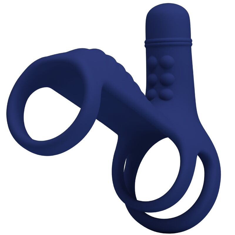 PRETTY LOVE – ELISH VIBRATING RING WITH EXTENSION BLUE