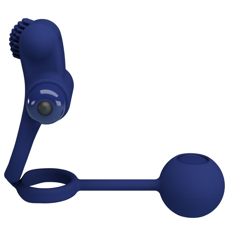 PRETTY LOVE – REMINGTON DOUBLE VIBRATING RING WITH PLUG BLUE