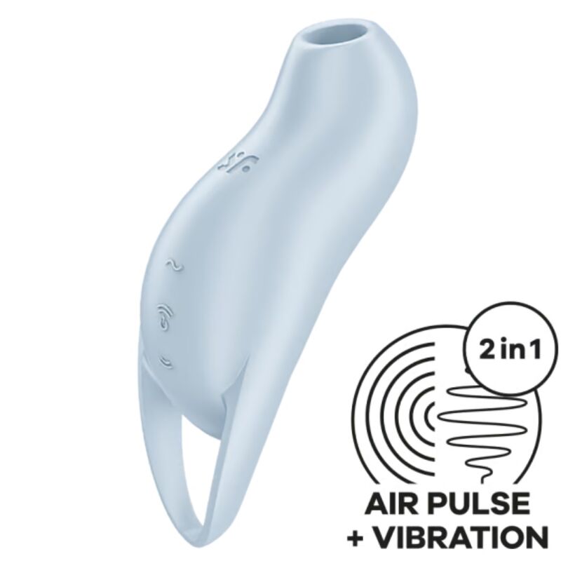 SATISFYER – POCKET PRO 1 CLITORIS STIMULATOR LIGHT BLUE