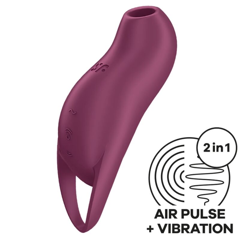 SATISFYER – POCKET PRO 1 CLITORIS STIMULATOR GARNET