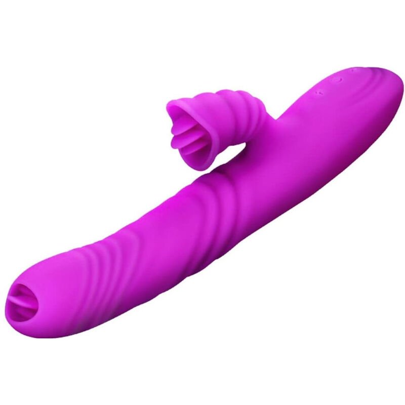 ARMONY – ANGELIA MULTIFUNCTION VIBRATOR DOUBLE TONGUE VIOLET HEAT EFFECT