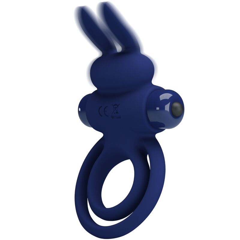 PRETTY LOVE - DAREY DOUBLE VIBRATING RING RABBIT BLUE - Image 5