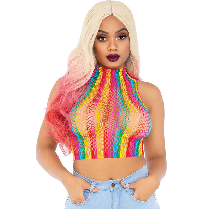 LEG AVENUE – MULTICOLOR NET TOP