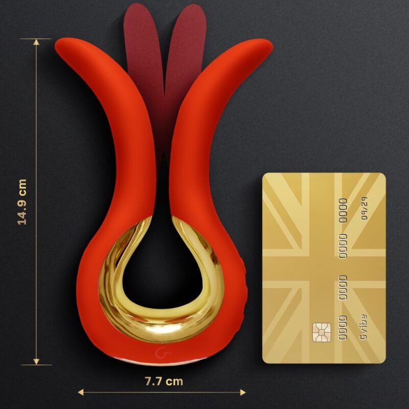 G-VIBE – GVIBE MAXI VIBRATOR WITH TWO FLEXIBLE TIPS CORAL