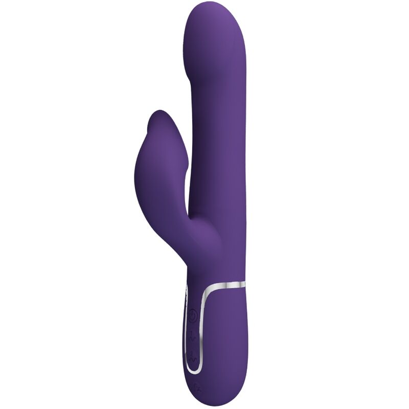PRETTY LOVE – ZALIN RABBIT VIBRATOR PEARLS 4 IN 1 PURPLE