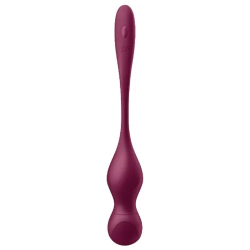 SATISFYER – LOVE BIRDS VARY VIBRATING BALLS FREE APP WINE RED