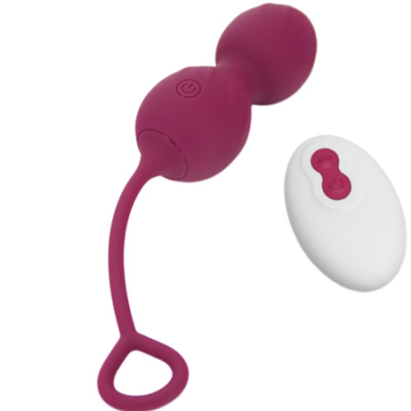 ARMONY – BLOSSOMS VAGINAL DUMBBELL VIBRATION REMOTE CONTROL 10 VIBRATIONS DARK RED