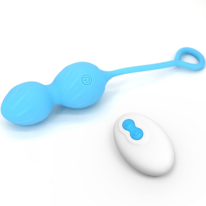 ARMONY – BLOSSOMS VAGINAL DUMBBELL VIBRATION REMOTE CONTROL 10 VIBRATIONS BLUE