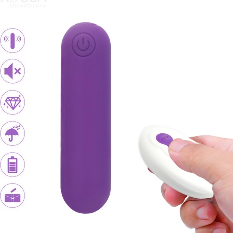 ARMONY – SPLASH JOLINE VIBRATOR BULLET SILICONE REMOTE CONTROL 10 VIBRATIONS 6.5 X 1.5 CM PURPLE
