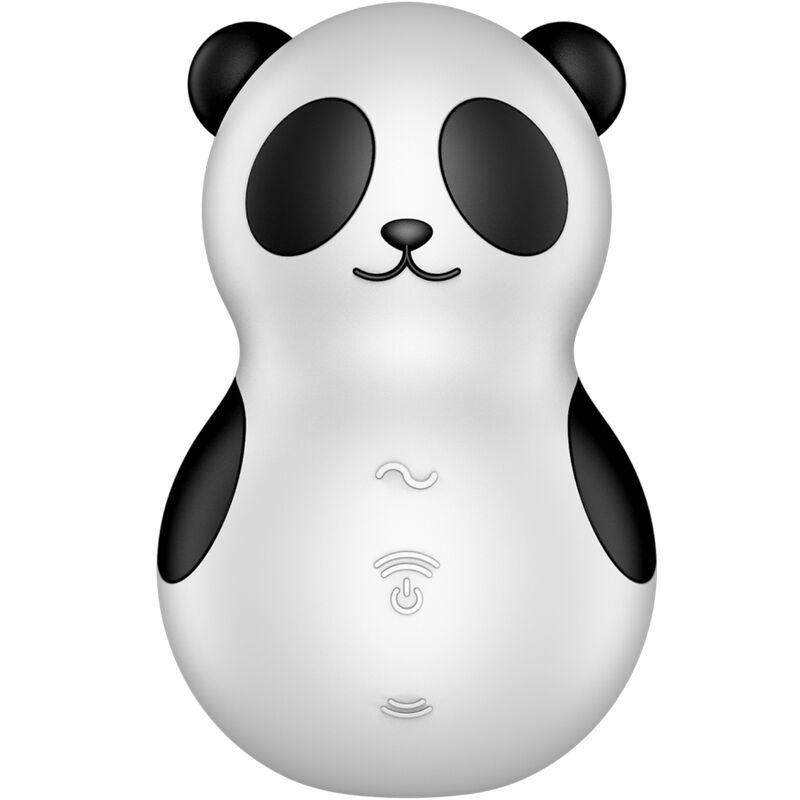 SATISFYER – POCKET PANDA STIMULATOR  VIBRATOR BLACK AND WHITE