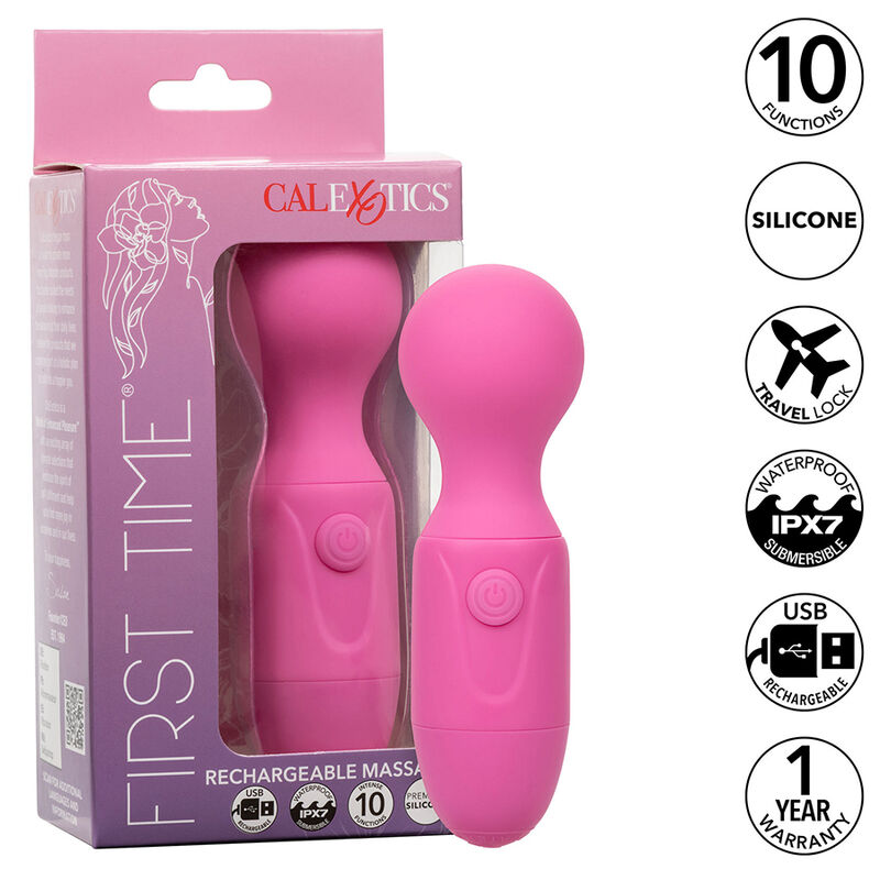 CALEXOTICS – FIRST TIME RECHARGEABLE MASSAGER 10 VIBRATIONS PINK
