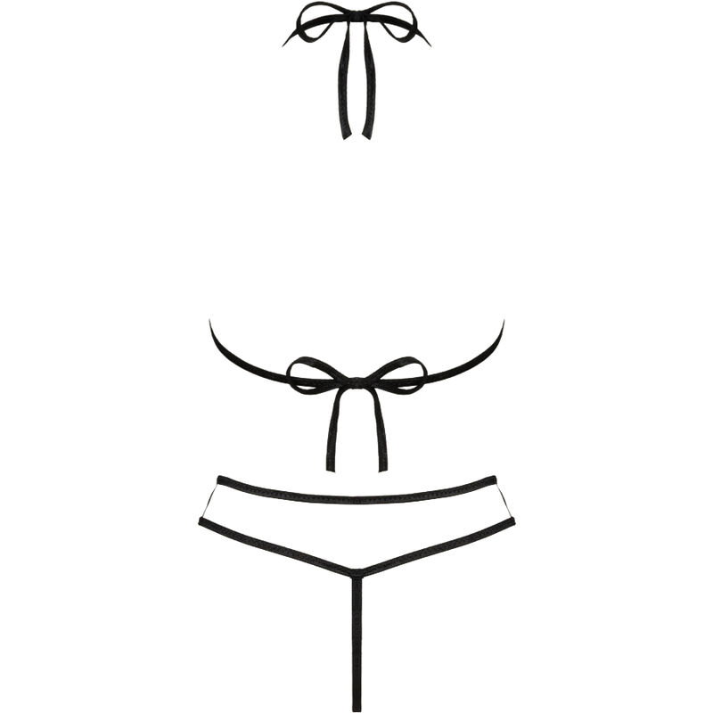 LIVCO CORSETTI FASHION - JIMENA LC 20216 BRA + THONG BLACK ONE SIZE - Image 4