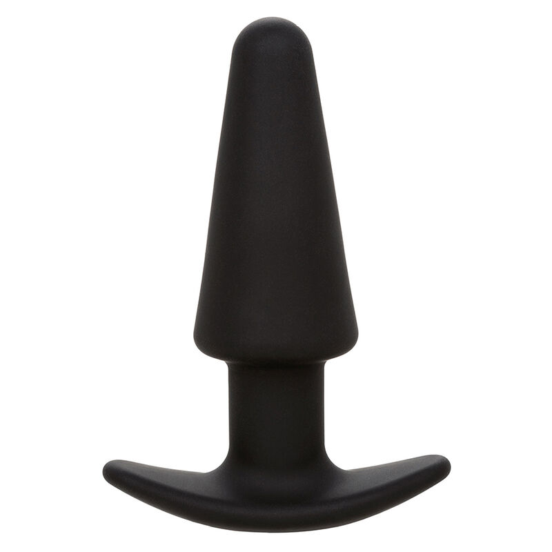 CALEXOTICS – ROCK BOTTOM TAPERED ANAL PLUG 10 VIBRACIONES SILICONE BLACK