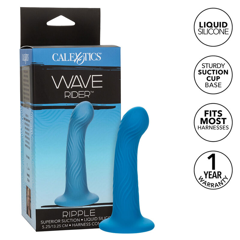 CALEXOTICS – WAVE RIDER RIPPLE ANAL PLUG BLUE