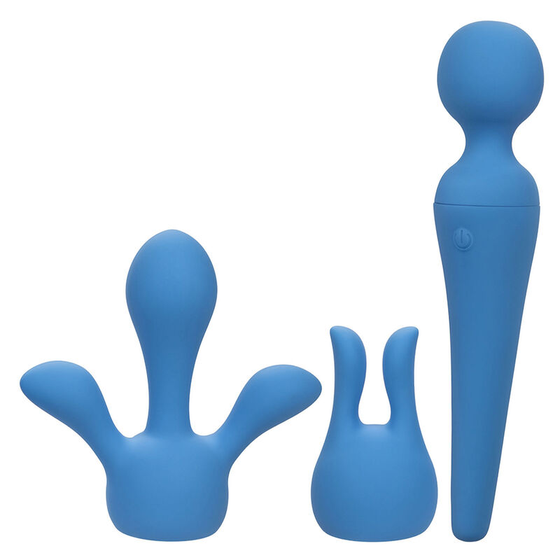 CALEXOTICS – COUTURE KIT VIBRATOR WAND 10 VIBRATIONS BLUE