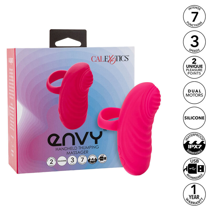 CALEXOTICS – ENVY HANDHELD ROLLING BALL MASSAGER 7 VIBRATIONS PINK