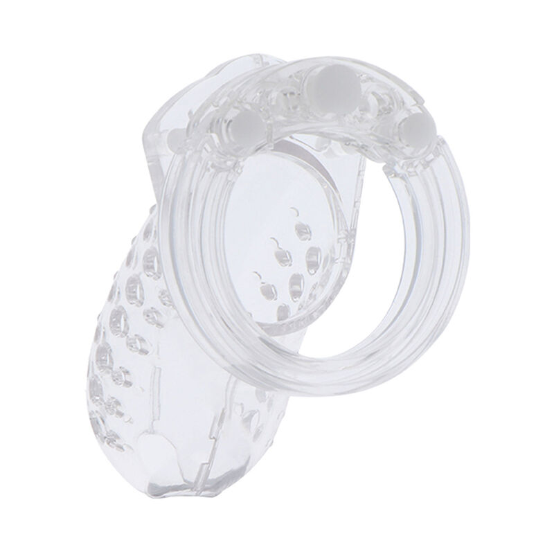 HIDDEN DESIRE – EXTREME CHASTITY COCK CAGE ACRYLIC ADJUSTABLE CLEAR