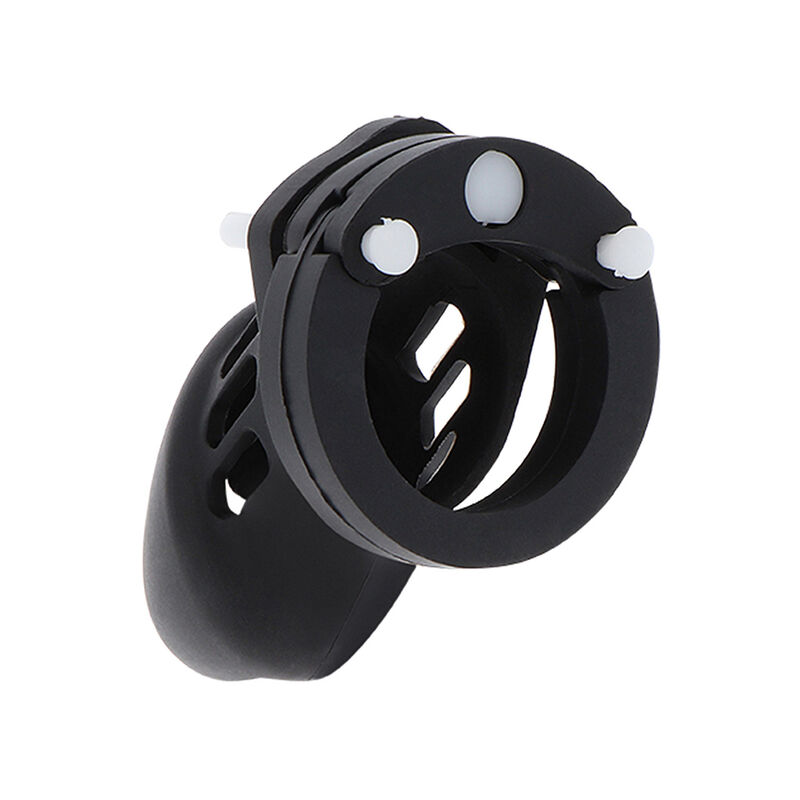 HIDDEN DESIRE – EXTREME CHASTITY COCK CAGE SILICONE SIZE S BLACK