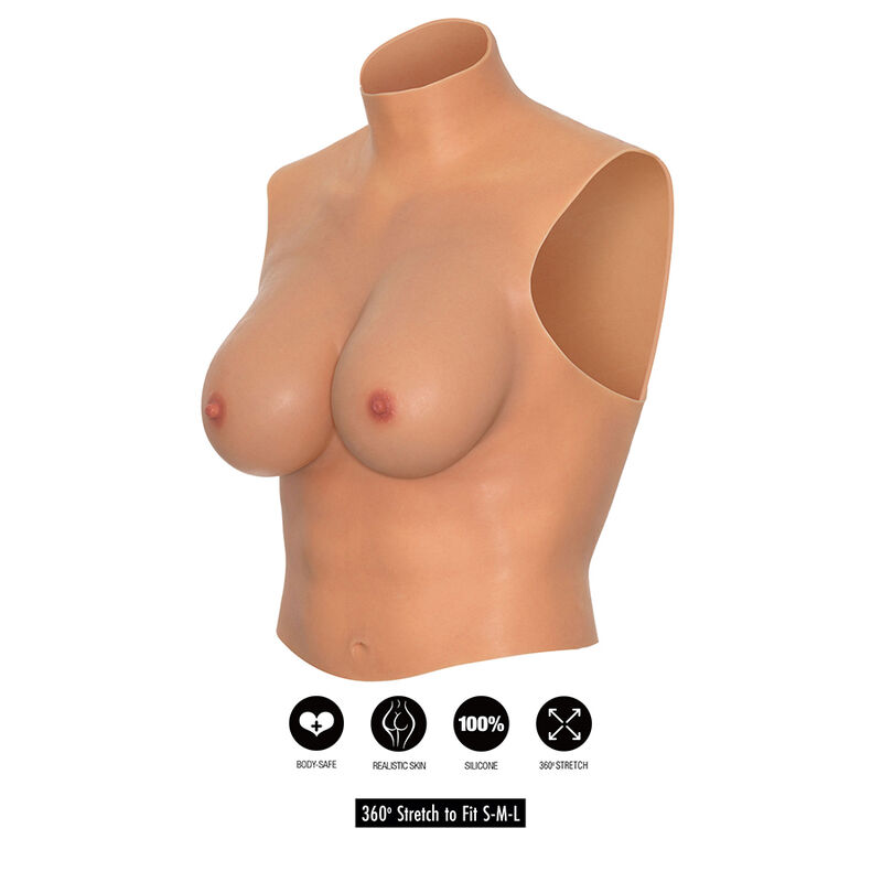 HIDDEN DESIRE – ALTER EGO WEARABLE BREAST SHIRT E-CUP FLESH