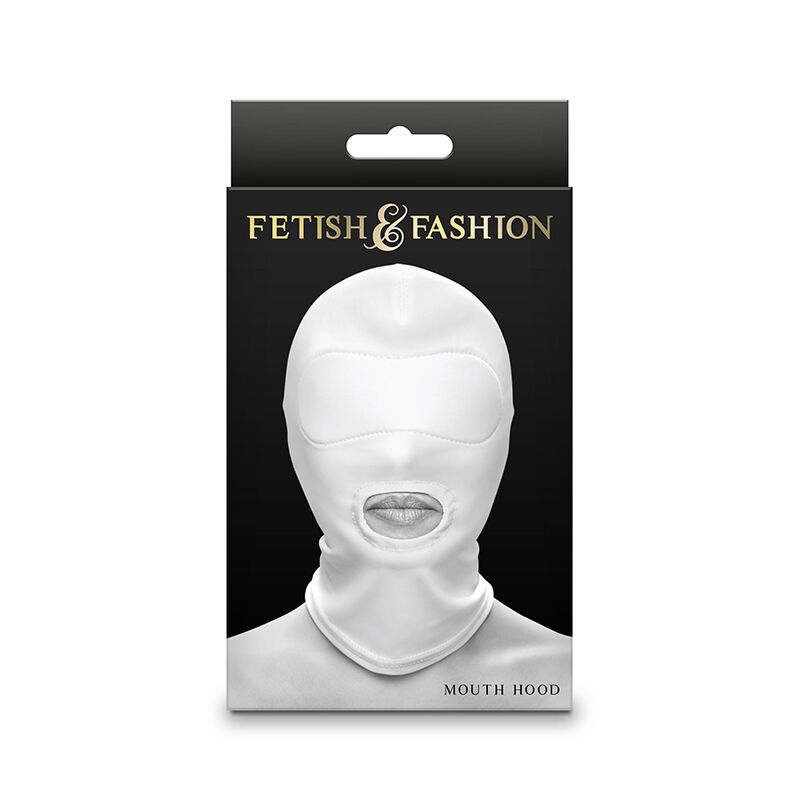 NS NOVELTIES – FETISH  FASHION MOUTH HOOD NYLON WHITE