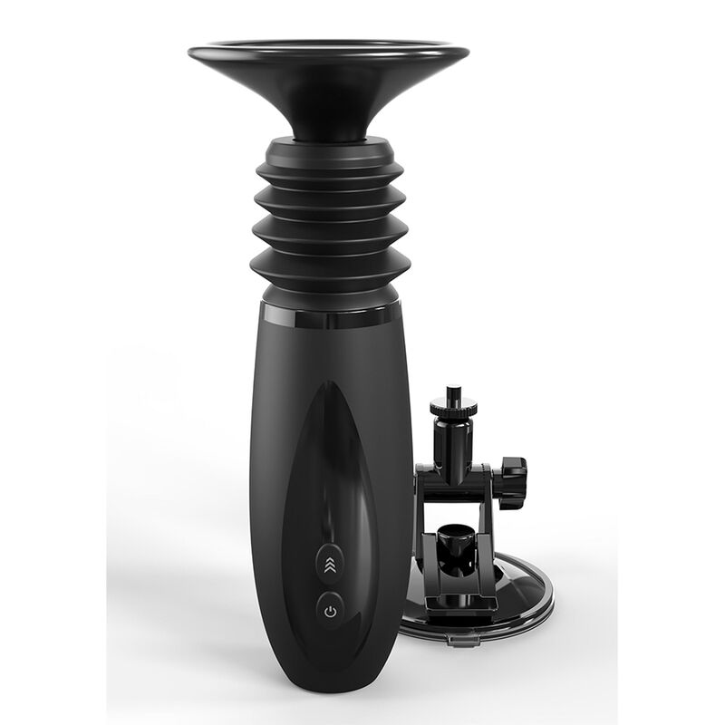 FETISH FANTASY SERIES – BODY DOCK THRUSTER DILDO CLAMP WITH 7 PUSH MODES BLACK