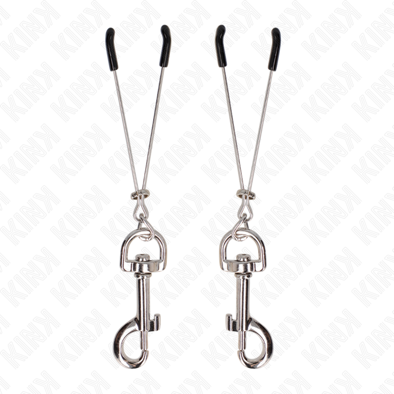 KINK – THIN HOOK NIPPLE CLAMP SILVER 7 CM