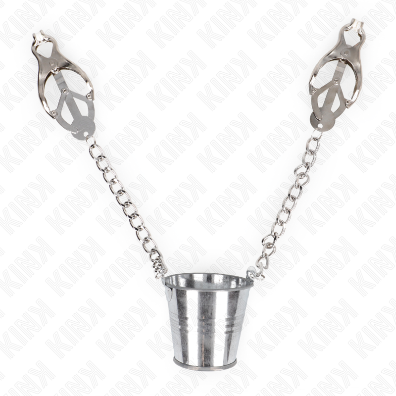 KINK – NIPPLE CLAMPS WITH A BUCKET SILVER