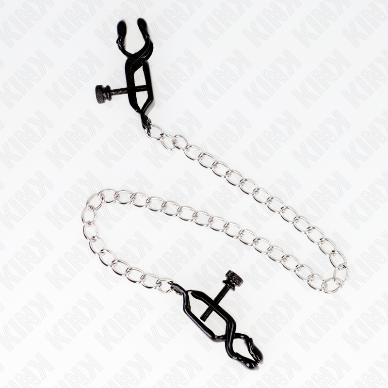 KINK – FLAT CHAIN NIPPLE CLAMPS SILVER 30 CM