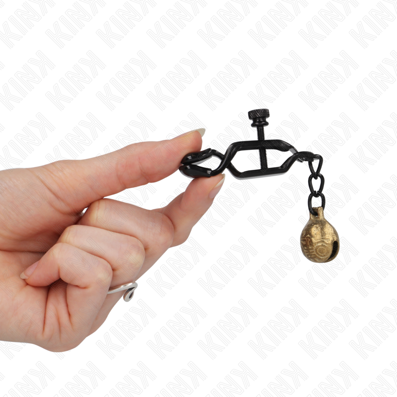 KINK - BELL JAW STYLE NIPPLE CLAMPS BLACK 7 CM - Image 4