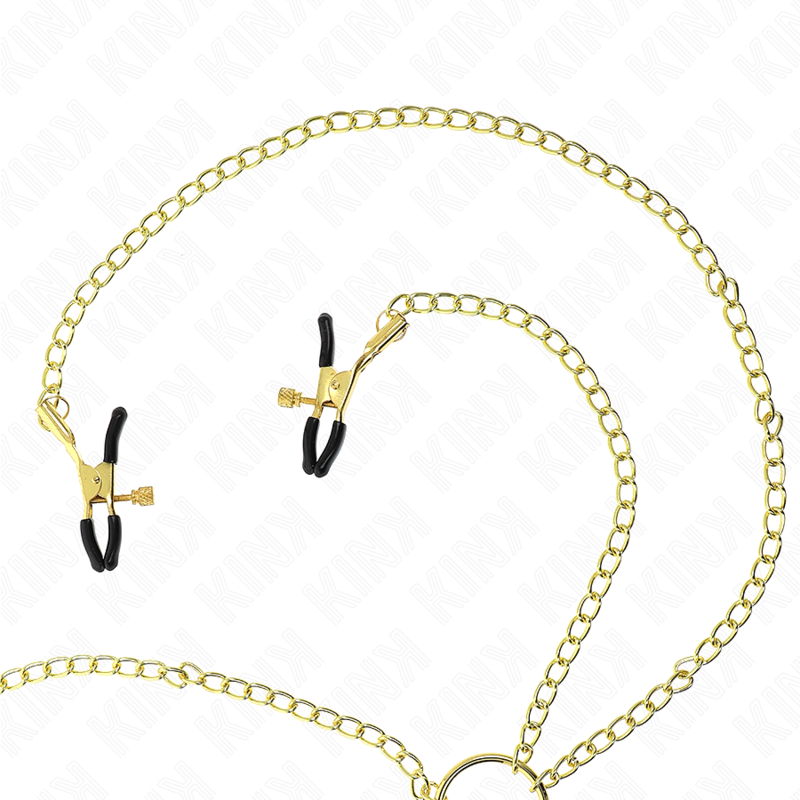KINK – 4 NIPPLE AND CLIT CLAMPS ADJUSTABLE GOLD